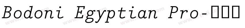 Bodoni Egyptian Pro字体转换